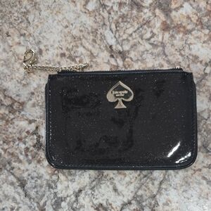 Kate Spade Black Sparkle Pouch